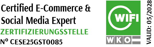 Ein Zertifikat der WKO als E-Commerce & Social Media Experte